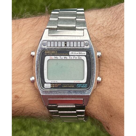 Seiko SilverWave A257-5020 - Vintage Rare Digital Watch Runs (dead Battery) - Picture 1 of 9